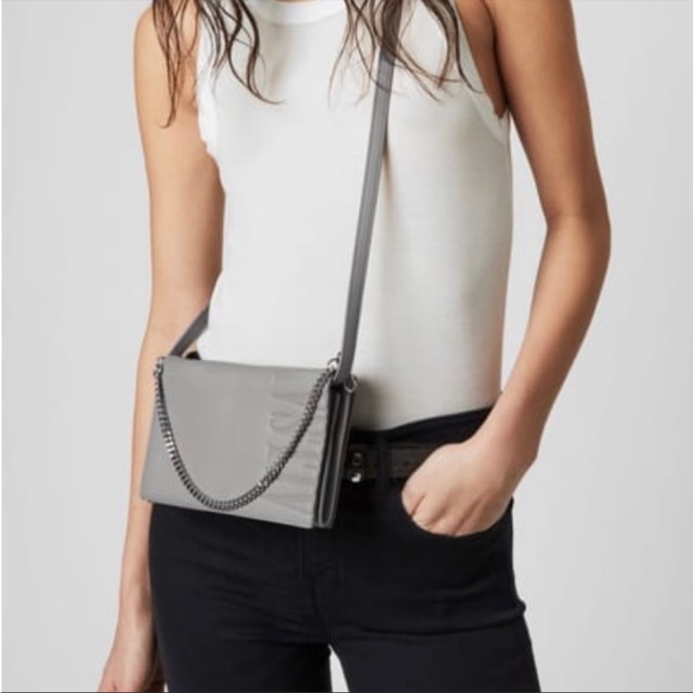 ALL SAINTS crossbody bag w/ chain